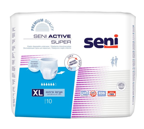 Seni Active Super Inkontinenzslip Gr.XL 6x10 St